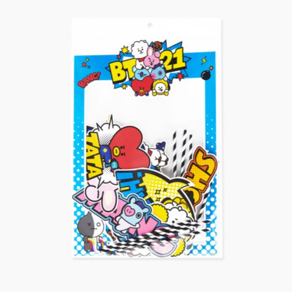 🔹NEW🔹BT21 DIY blue photo props set